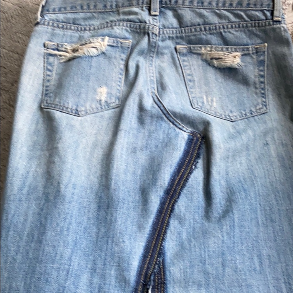 handmade  jean skirt distressed - Picture 6 of 7